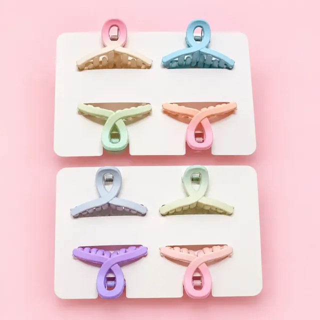 8 Pcs Mini Hair Claw Clips for Women & Girls | Matte Finish Pastel Hair Clips Combo