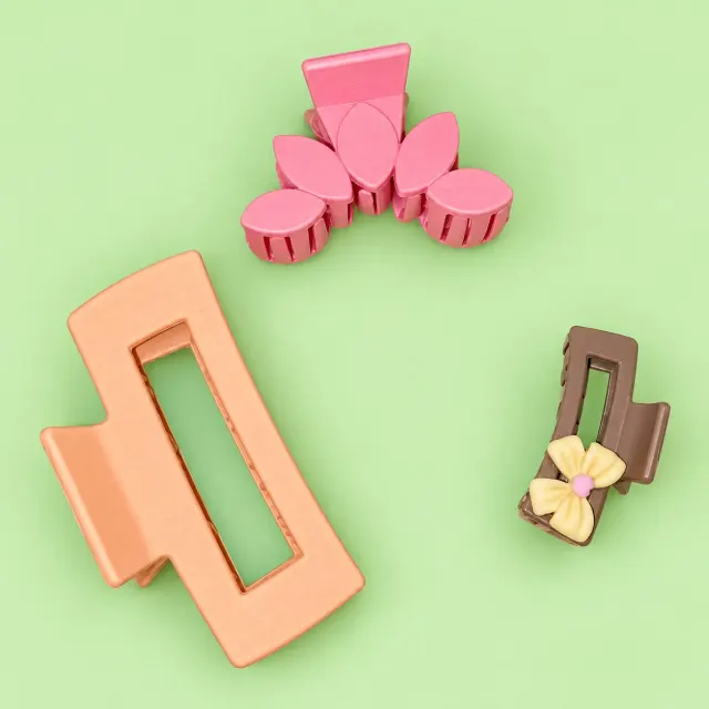 3 Pc Stylish Hair Claw  Combo for Girls & Women | Trendy Hair Claw