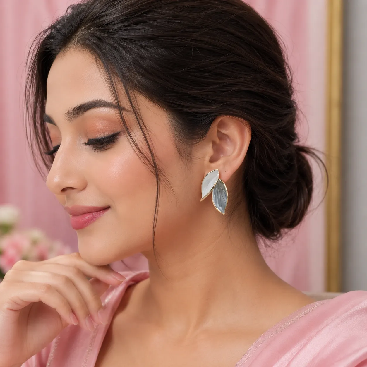 Leaf Design Elegant Earrings – Stylish & Trendy